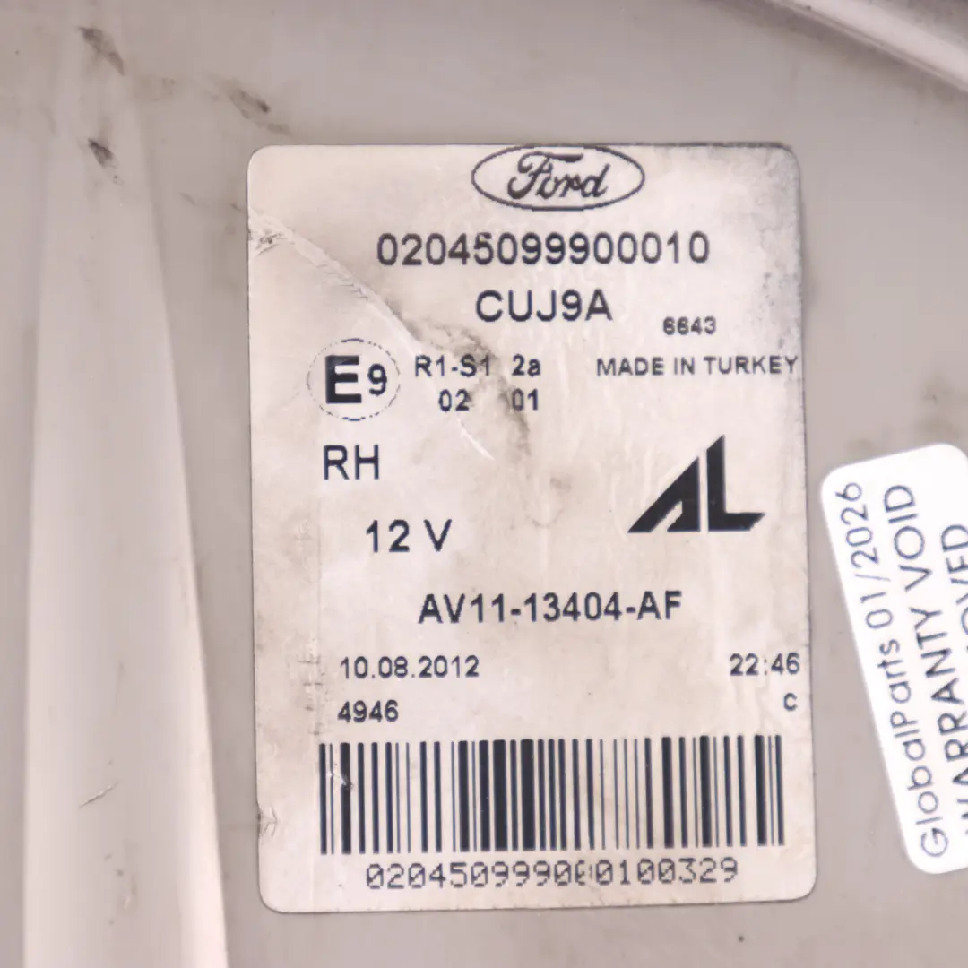 Ford B-Max Rear Tail Light Lamp Right O/S - SKU AV11-13404-AF - Part number AV11-13404-AF