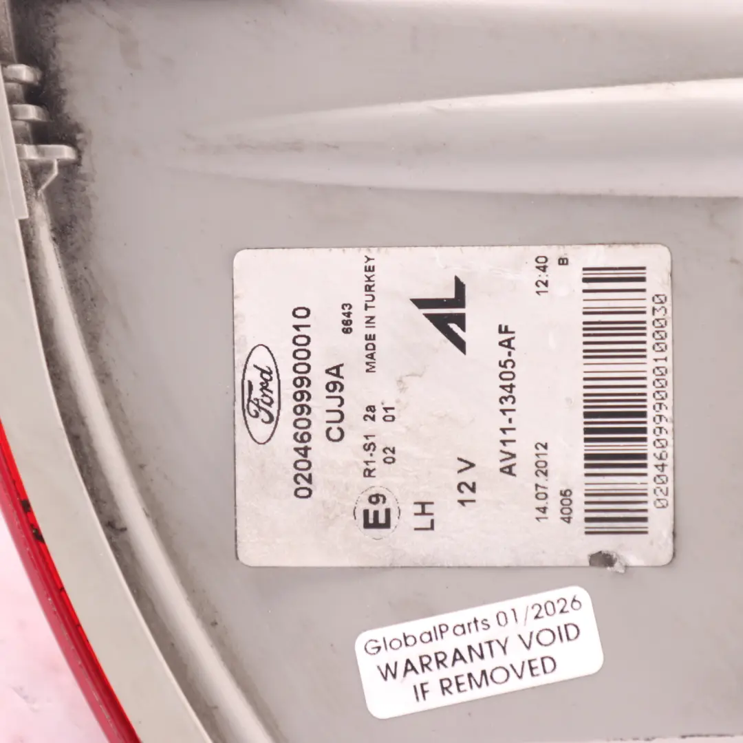 Outer Tail Light Lamp Left N/S to Ford B-Max Rear with Part number AV11-13405-AF Ford B-Max Rear Outer Tail Light Lamp Left N/S - SKU AV11-13405-AF - Part number AV11-13405-AF