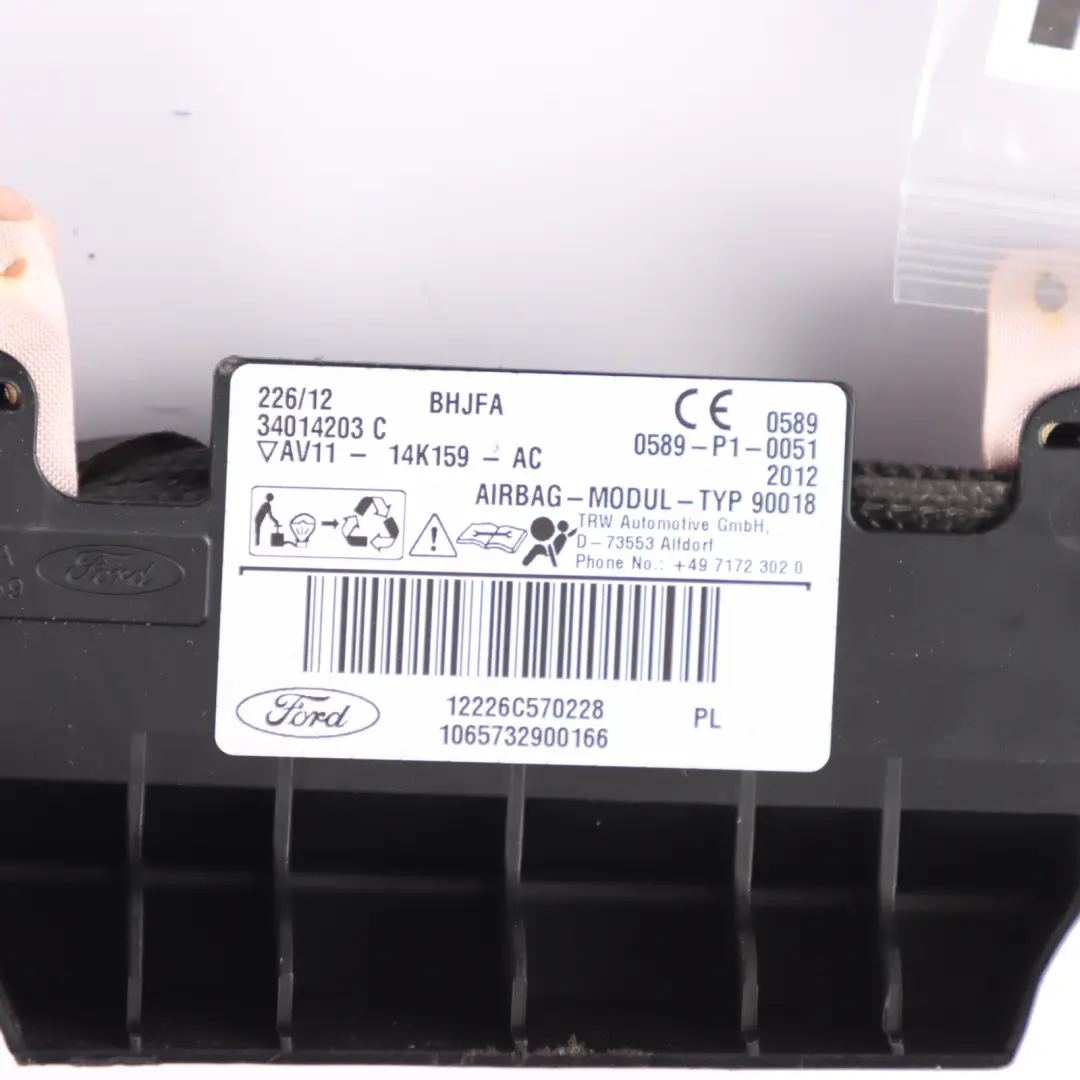 Ford B-Max Head Roof Curtain Air Module Right O/S - SKU AV11-14K159-AC - Part number AV11-14K159-AC