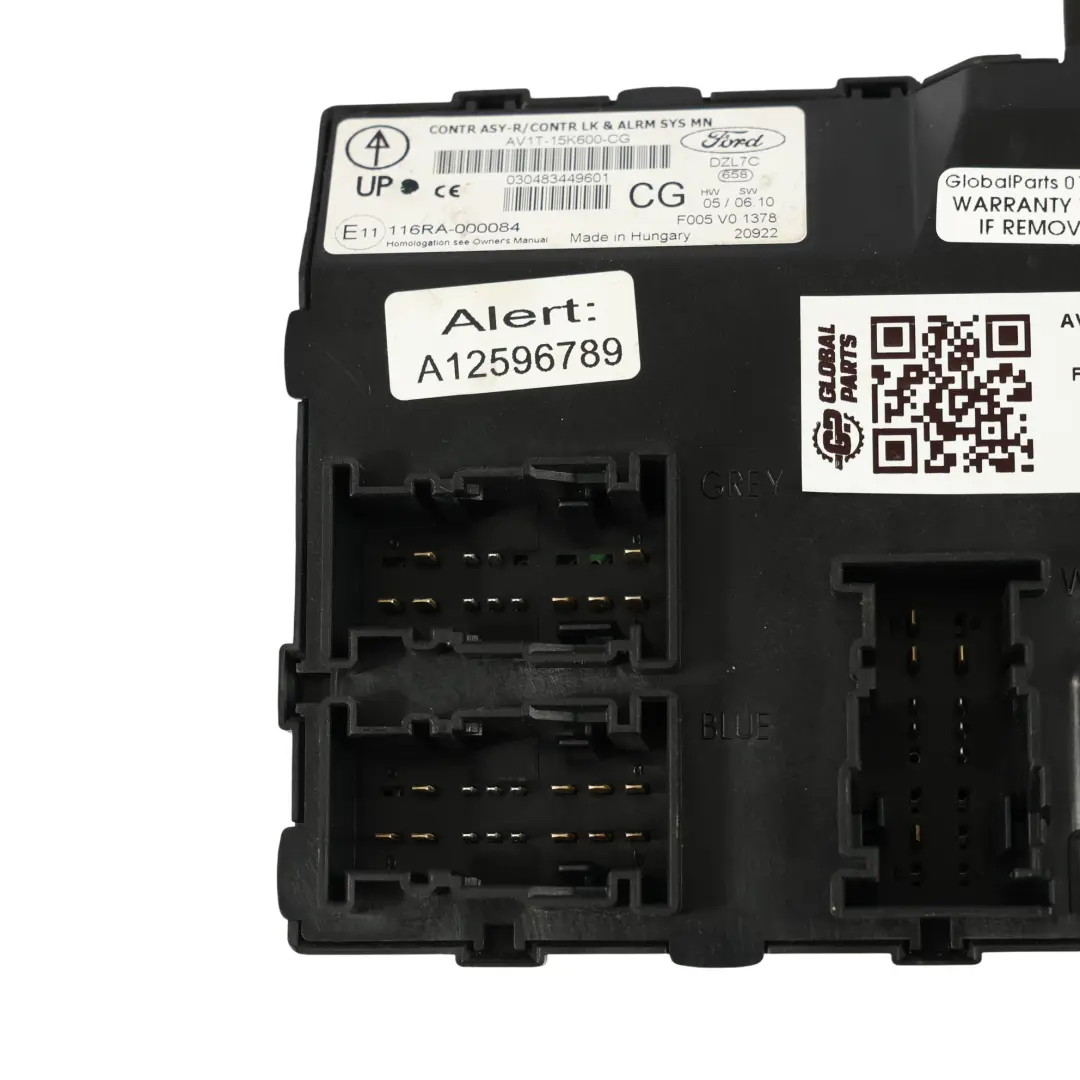 Ford B-Max Moduł Sterownik Komfortu BCM 1.5 TDCI - SKU AV1T-15K600-CG - Numer Części AV1T-15K600-CG