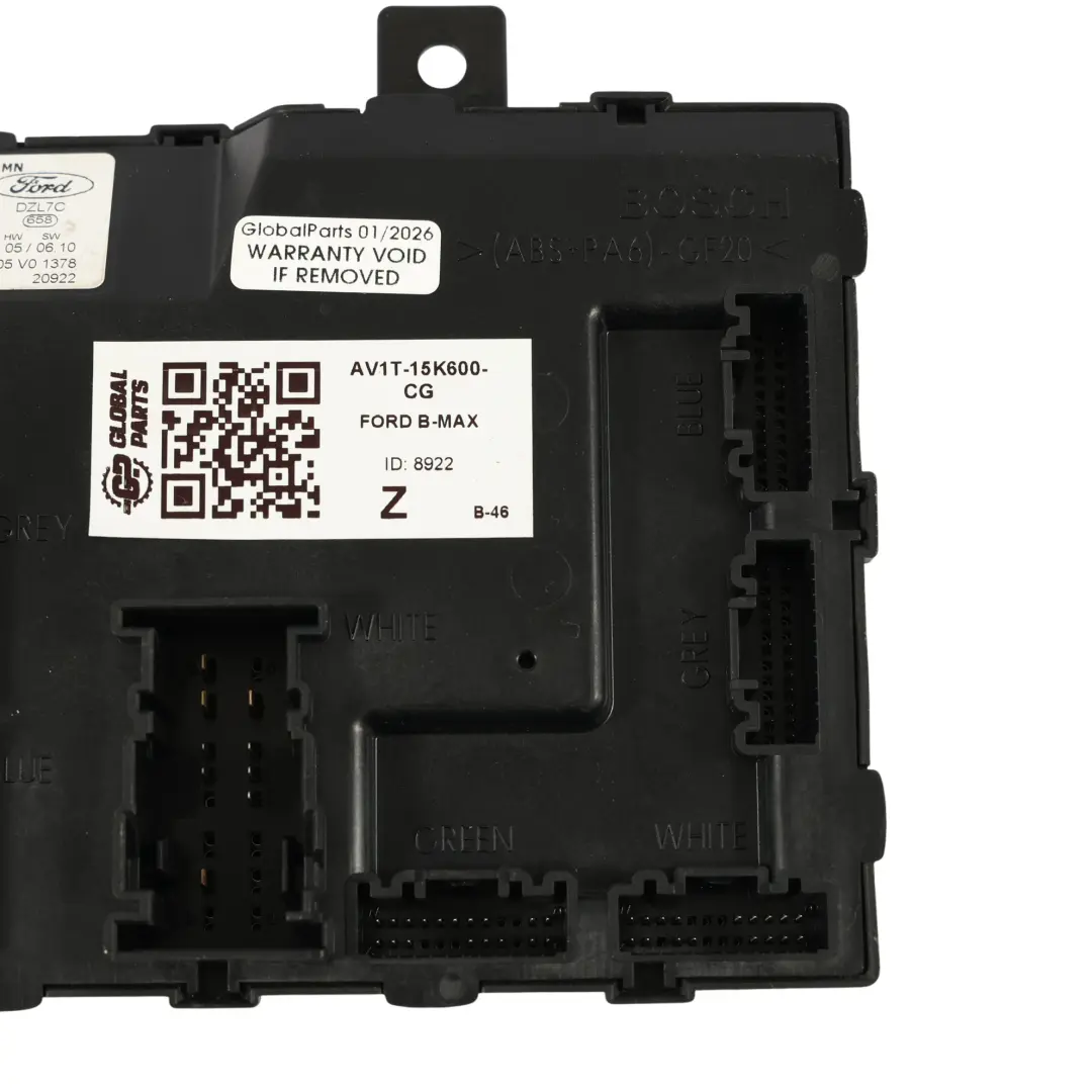 Ford B-Max Karosseriesteuergerät BCM Steuergerät 1.5 TDCI - SKU AV1T-15K600-CG - Teilenummer AV1T-15K600-CG