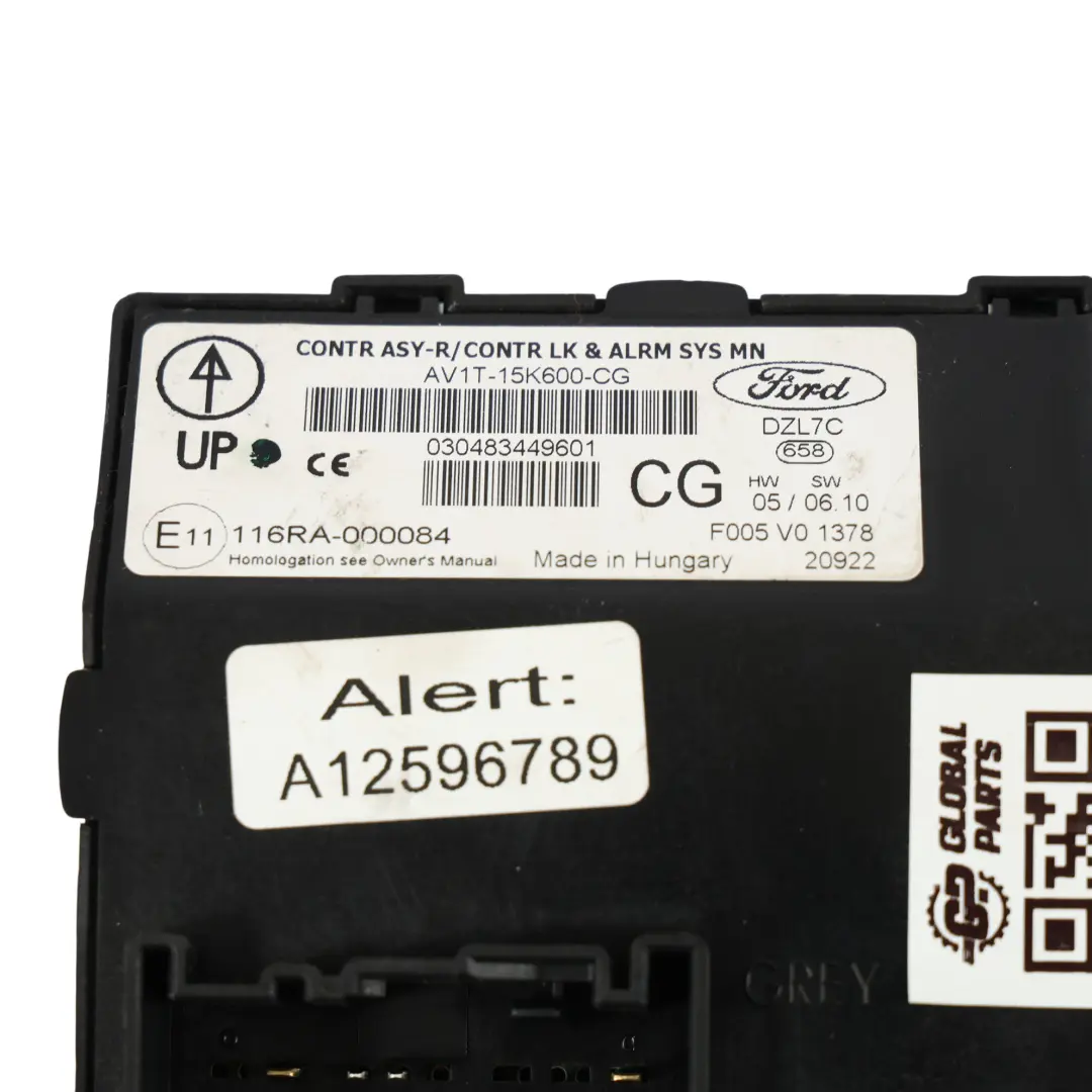 Módulo Control Carrocería BCM Unidad Control 1.5 TDCI para Ford B-Max con número de pieza AV1T-15K600-CG Ford B-Max Módulo Control Carrocería BCM Unidad Control 1.5 TDCI - SKU AV1T-15K600-CG - Número de pieza AV1T-15K600-CG