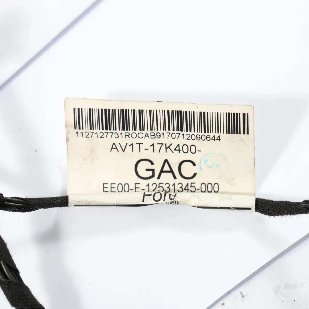 Boot Lid Tailgate Cable Rear Wiring Loom Harness to Ford B-Max with Part number AV1T-17K400-GAC Ford B-Max Boot Lid Tailgate Cable Rear Wiring Loom Harness - SKU RHD-1780334 - Part number AV1T-17K400-GAC