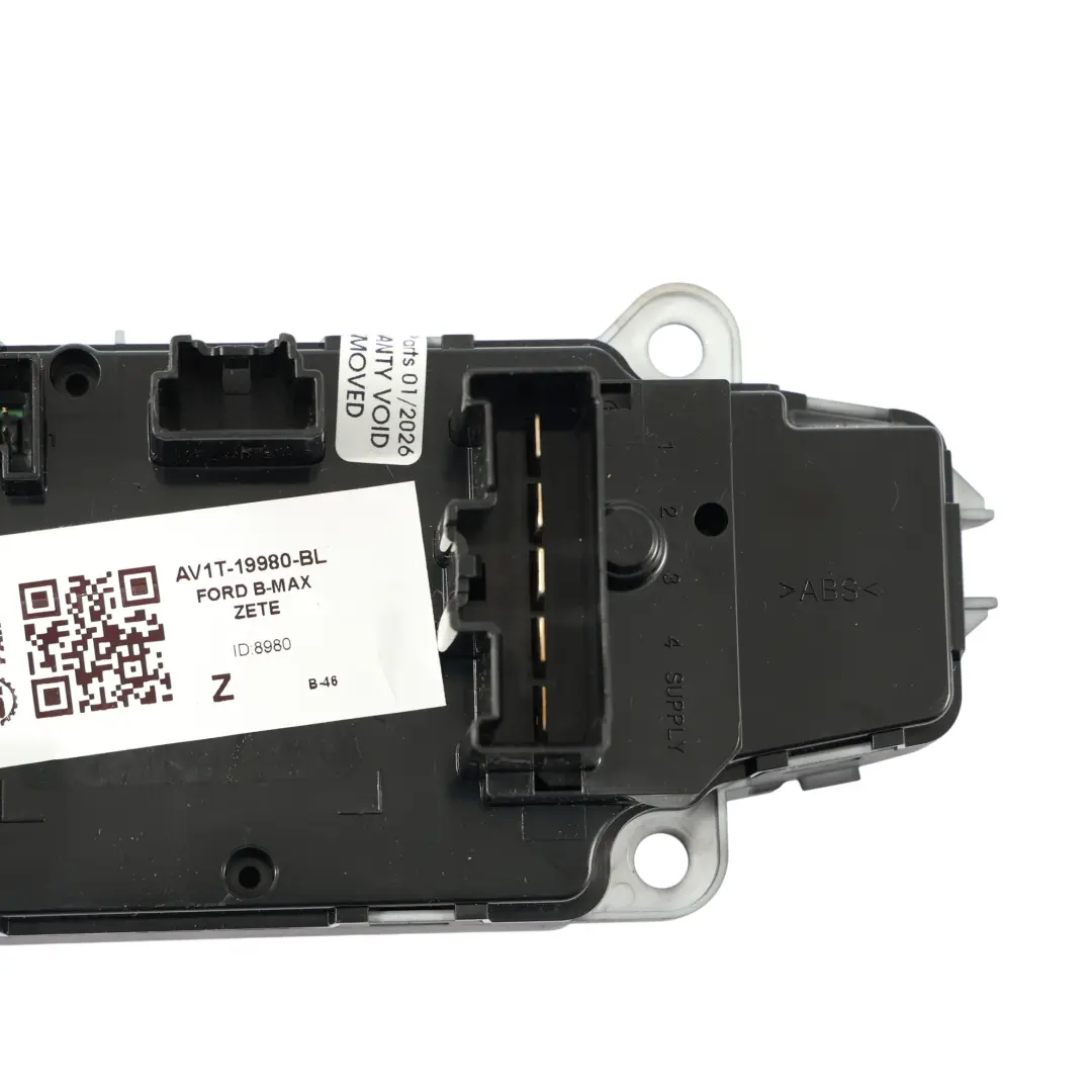 Heizung Steuergerät Panel Schalter Taste A/C Air Con für Ford B-MAX mit Teilenummer AV1T-19980 Ford B-MAX Heizung Steuergerät Panel Schalter Taste A/C Air Con - SKU AV1T-19980-BL - Teilenummer AV1T-19980