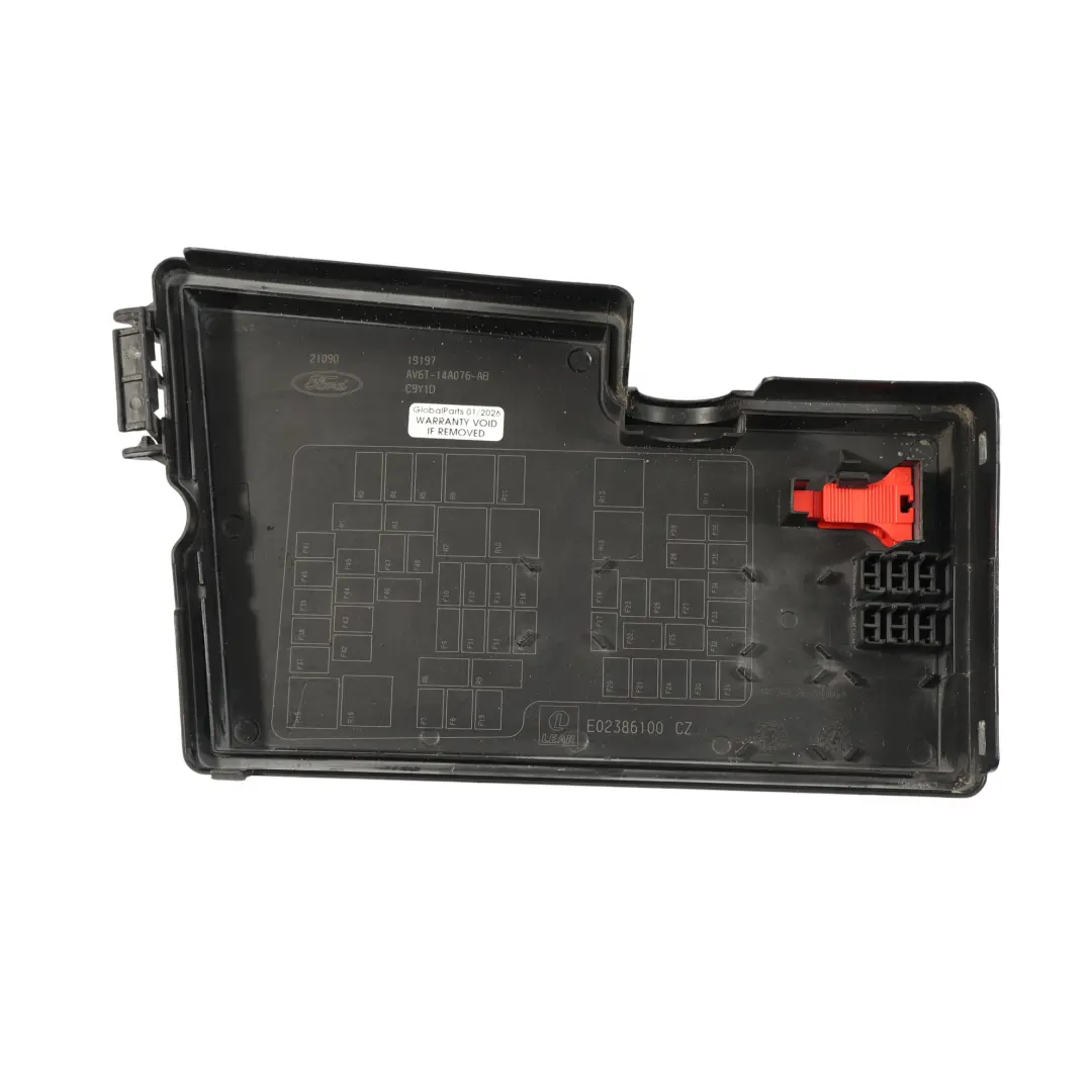 Ford Focus Mk3 Fuse Box Relay Cover Cap Flap - SKU AV6T-14A076-AB - Part number AV6T-14A076-AB