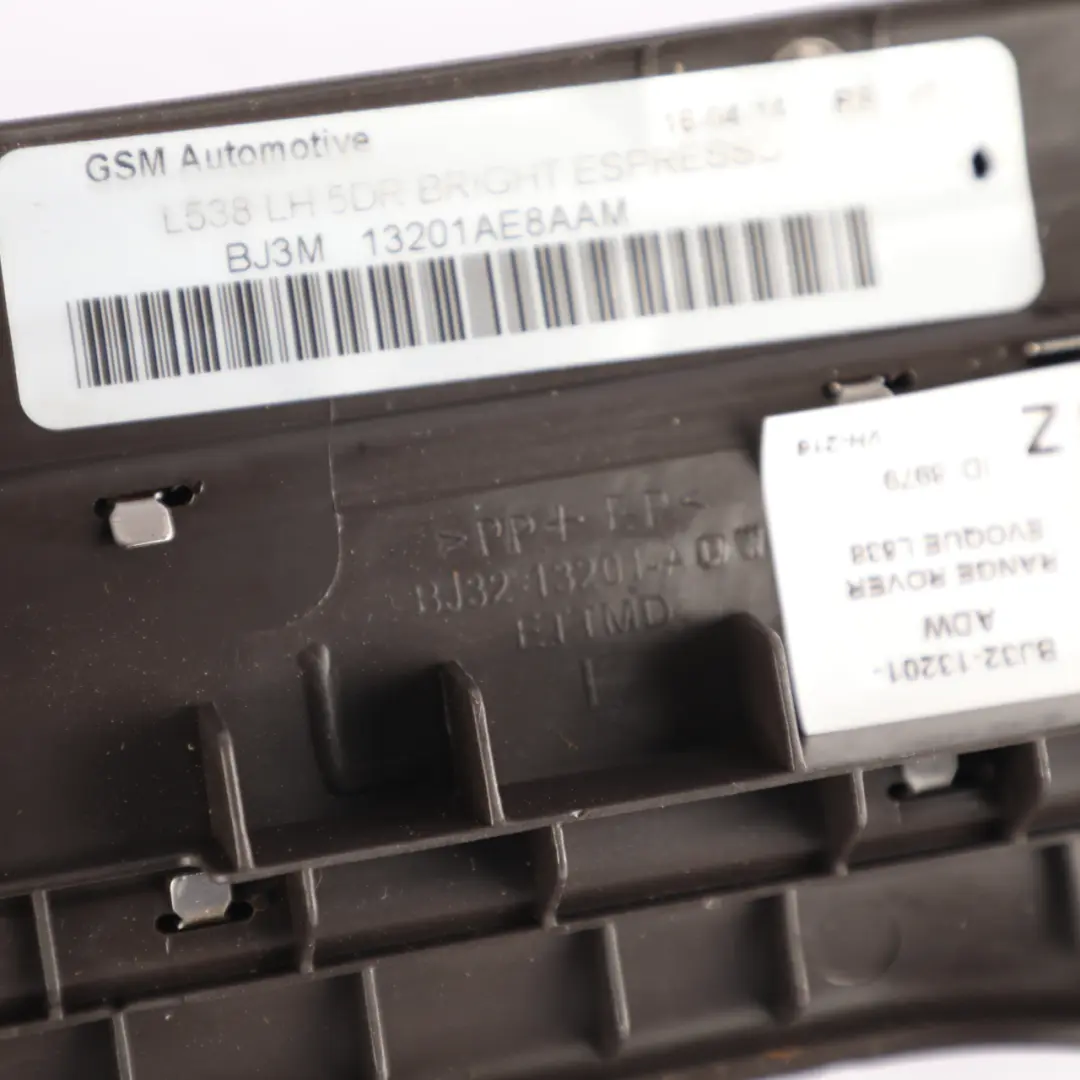 Range Rover Evoque L538 Front Door Entrance Moulding Left N/S - SKU BJ32-13201-ADW - Part number BJ32-13201-ADW