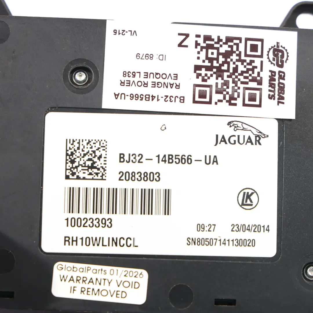 Interrupteur Réglage Siège Avant Droit pour Range Rover Evoque L538 à propos du numéro de pièce BJ32-14B566-UA Range Rover Evoque L538 Interrupteur Réglage Siège Avant Droit - SKU RHD-BJ32-14B566-UA - Numéro de pièce BJ32-14B566-UA