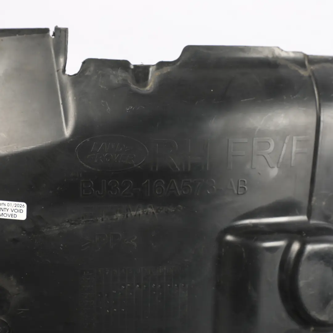 Arch Splash Shield Front Right O/S BJ3216A573AB to Range Rover Evoque L538 Wheel with Part number BJ32-16A573-AB Range Rover Evoque L538 Wheel Arch Splash Shield Front Right O/S BJ3216A573AB - SKU BJ32-16A573-AB - Part number BJ32-16A573-AB