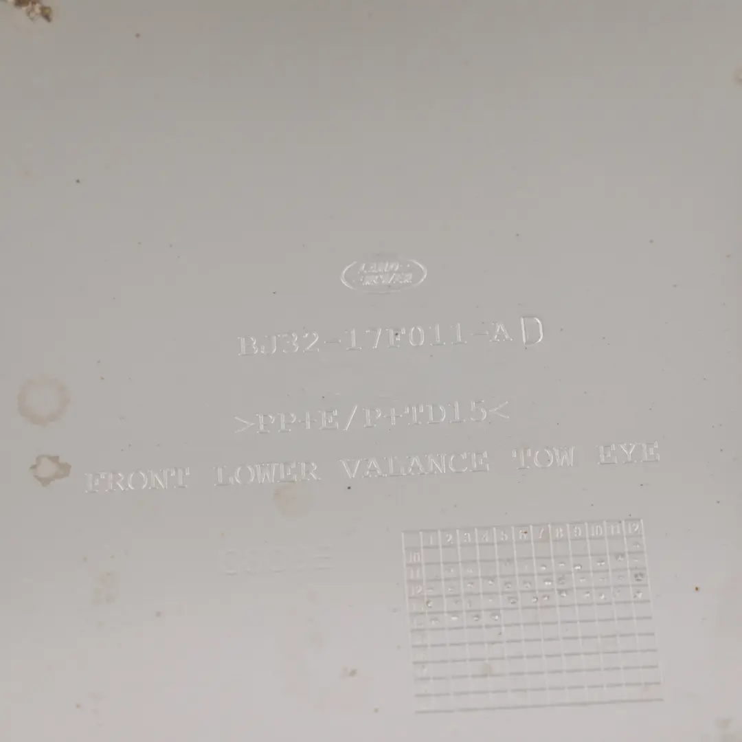 Front Bumper Underbody Cover Panel to Range Rover Evoque L538 with Part number BJ32-17F011-AD Range Rover Evoque L538 Front Bumper Underbody Cover Panel - SKU BJ32-17F011-AD - Part number BJ32-17F011-AD