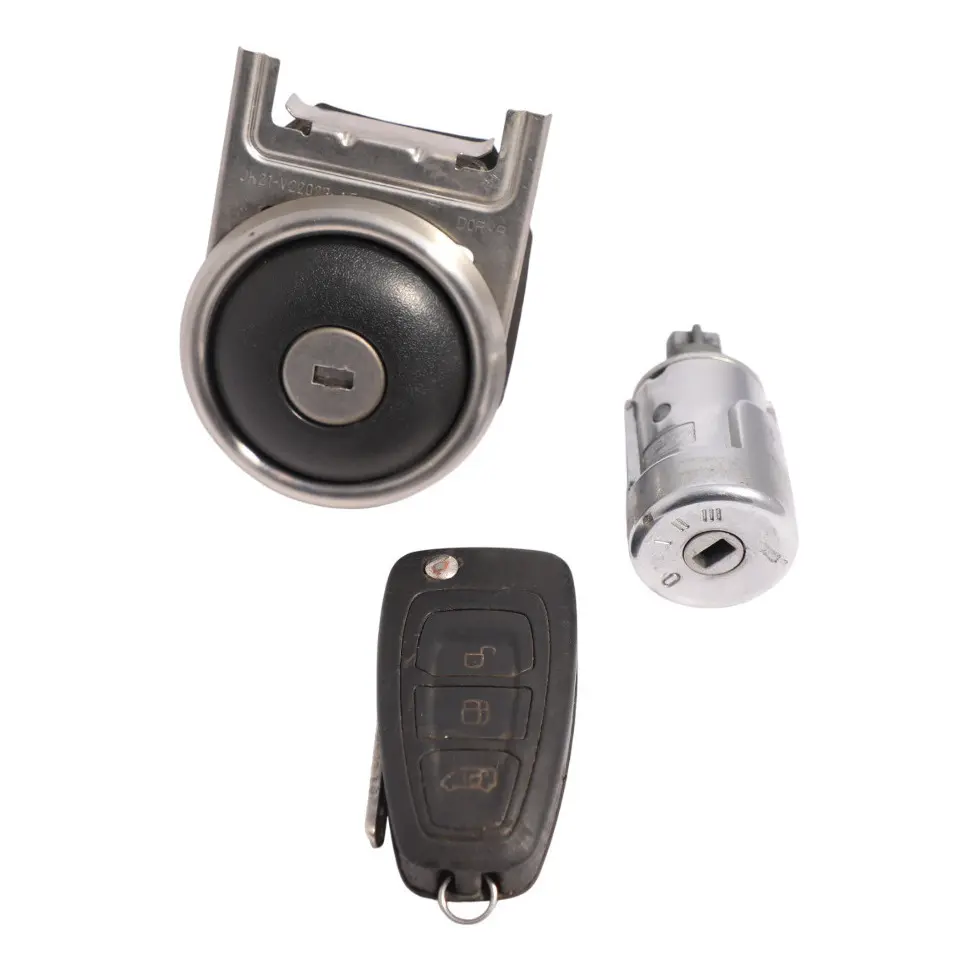 Ford Transit Custom Mk8 Remote Key Fob Ignition Lock Barrel Set BK2A-3677-AG - SKU BK2A-V21990-AJ-1 - Part number BK2A-V21990-AJ