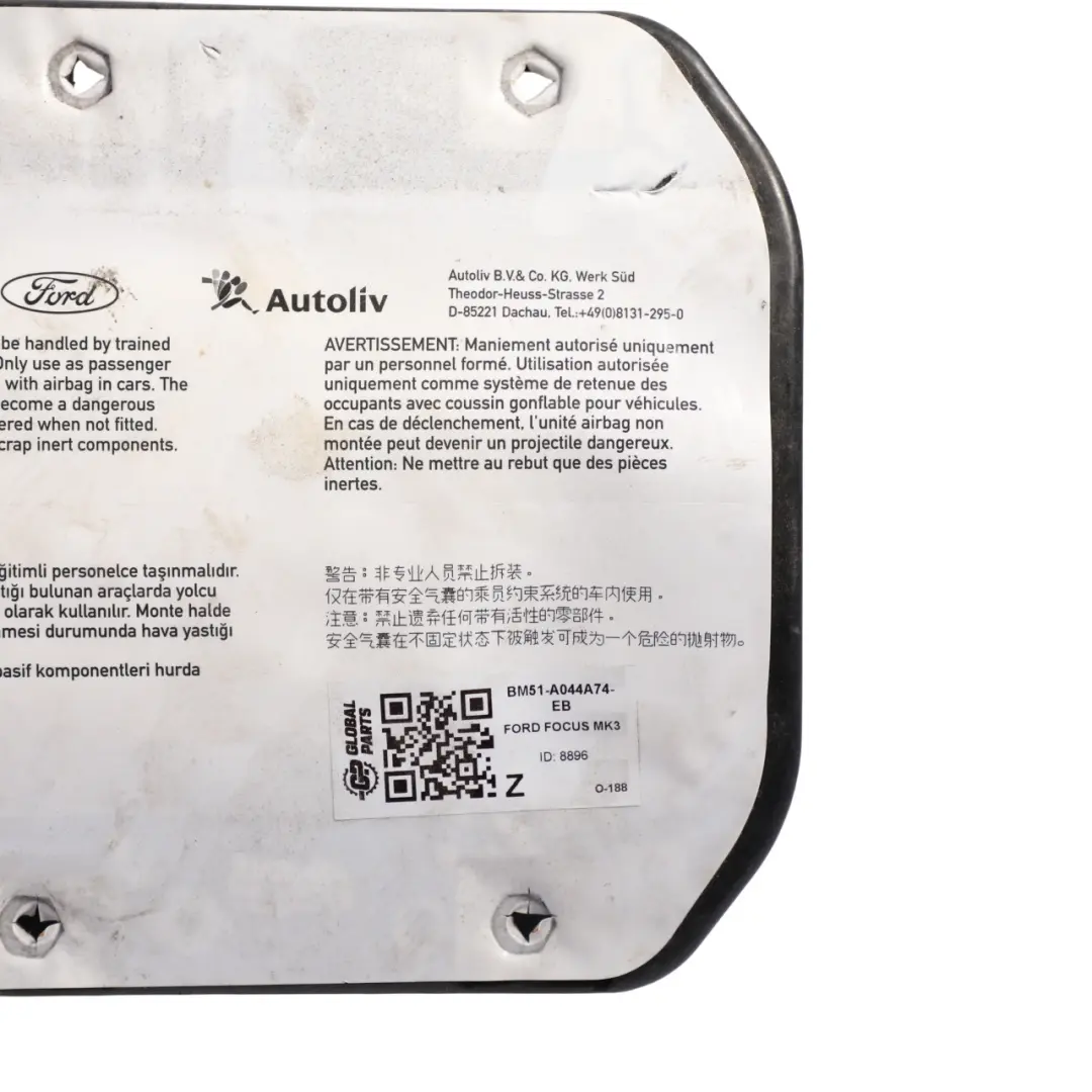 Ford Focus Mk3 Dashboard Safety Unit Module Left Front N/S BM51A044A74EB - SKU BM51-A044A74-EB - Part number BM51-A044A74-EB