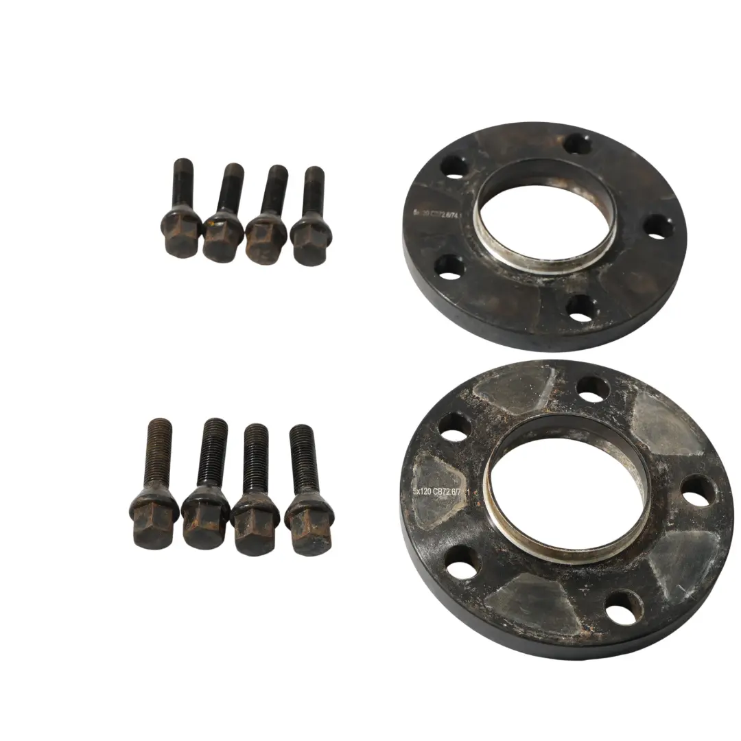  Dystanse Do Felg Podkładki Centrujące BMW 5X120 72,6/74,1mm 15mm + Śruby - SKU BMW-SPACER-SET-4 - Numer Części BMW-SPACER-SET