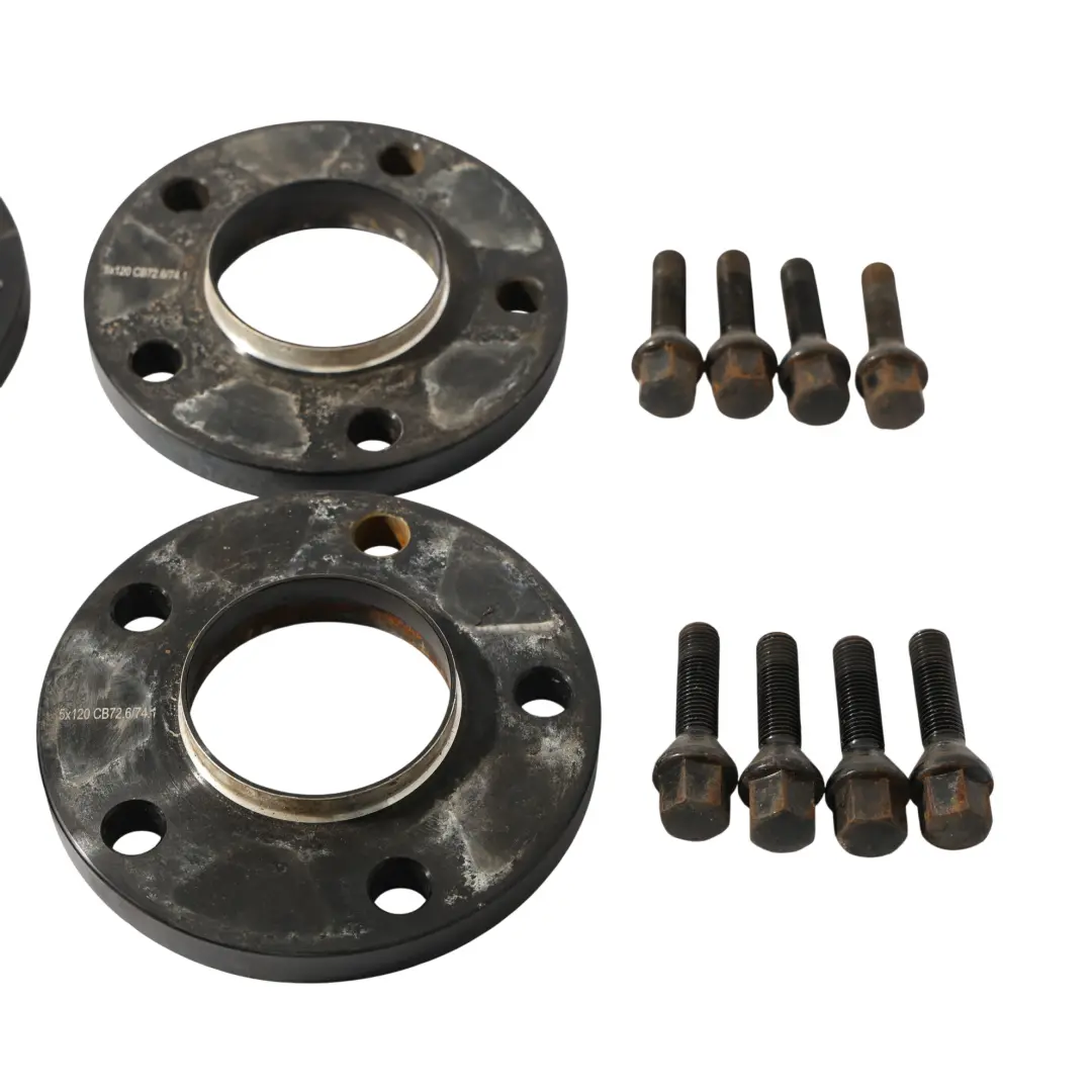  Alloy Wheel Spacers Hubcentric Shims BMW 5x120 72.6/74.1mm 15mm Set + Bolts - SKU BMW-SPACER-SET-4 - Part number BMW-SPACER-SET