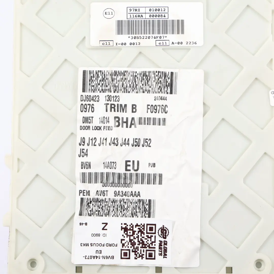 Ford Focus Mk3 Moduł Komfortu BCM Skrzynka Bezpieczników - SKU BV6N-14A073-EU - Numer Części BV6N-14A073-EU