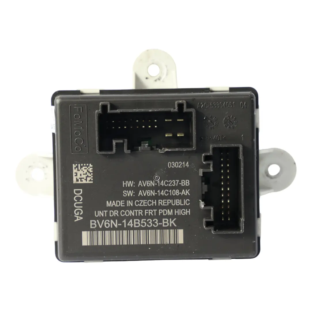 Ford Focus Mk3 Front Door Control Module Door Lock Left N/S - SKU RHD-1872916 - Part number BV6N-14B533-BK