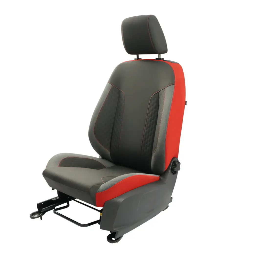Ford Fiesta Mk7 3 Drzwi Fotel Przedni Lewy Przód Materiałowy Szaro Czerwony - SKU C1BB-B64417-FC1FVZ-1 - Numer Części C1BB-B64417-FC1FVZ