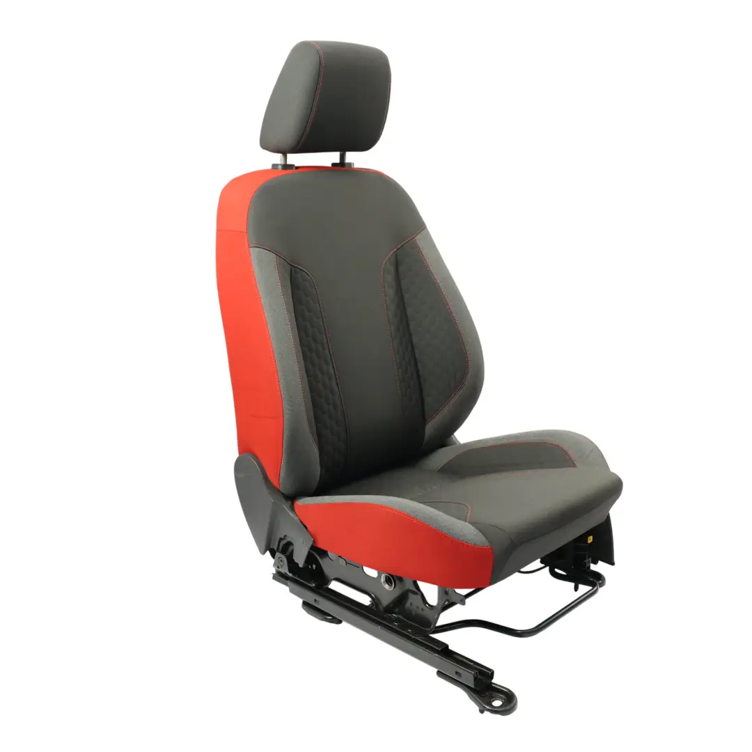 Ford Fiesta Mk7 3 Portes Siège Avant Gauche Intérieur Tissu Gris Monax Rouge - SKU C1BB-B64417-FC1FVZ-1 - Numéro de pièce C1BB-B64417-FC1FVZ