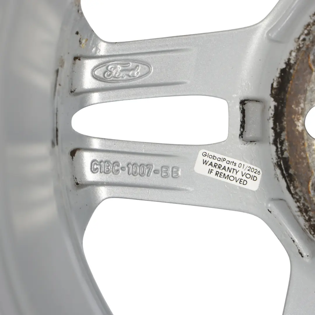 Ford Fiesta Mk7 Silver Wheel Alloy Rim 15" 6J ET:47.5 - SKU C1BC-1007-BB-1 - Part number C1BC-1007-BB