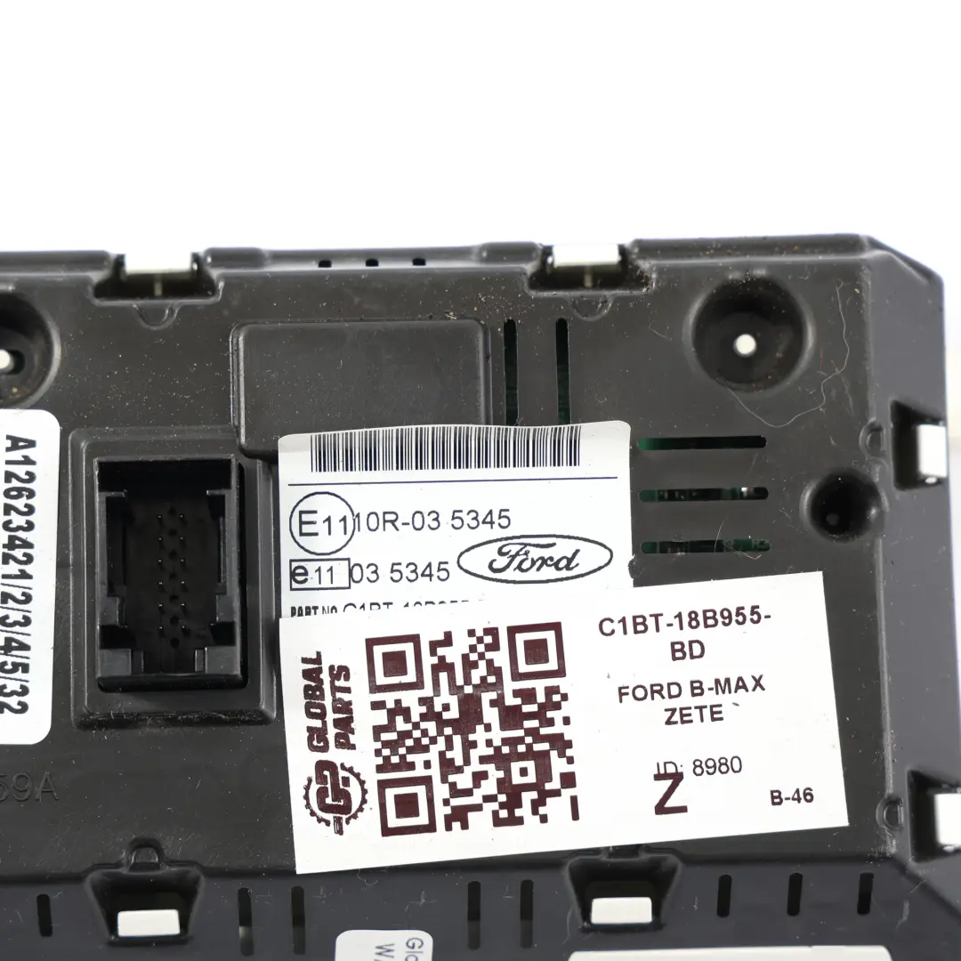 Écran Multifonction Pour Tableau De Bord pour Ford B-Max à propos du numéro de pièce C1BT-18B955-BD Ford B-Max Écran Multifonction Pour Tableau De Bord - SKU C1BT-18B955-BD - Numéro de pièce C1BT-18B955-BD