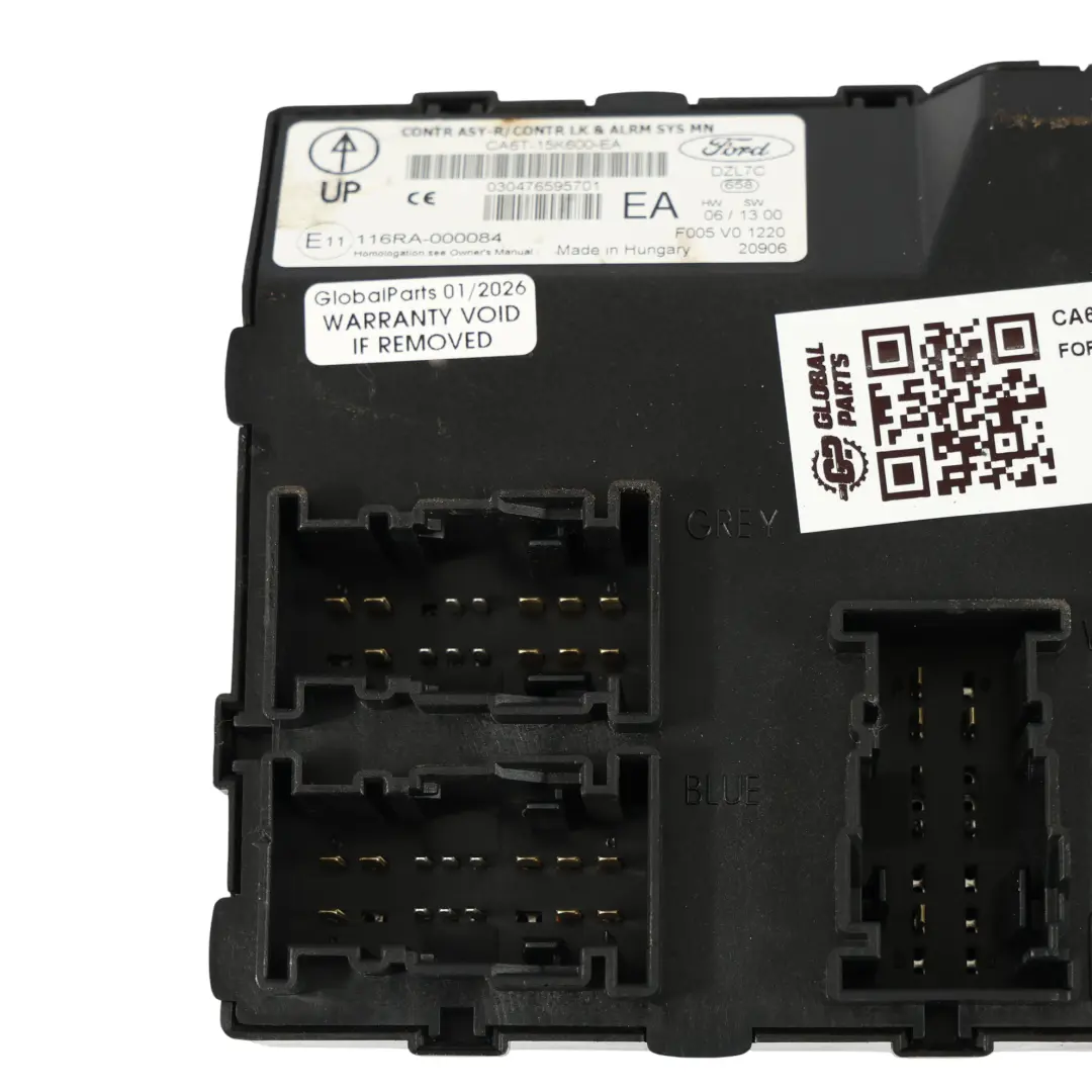 Karosseriesteuergerät BCM Steuergerät ECU für Ford Fiesta VII mit Teilenummer CA6T-15K600-EA Ford Fiesta VII Karosseriesteuergerät BCM Steuergerät ECU - SKU CA6T-15K600-EA - Teilenummer CA6T-15K600-EA