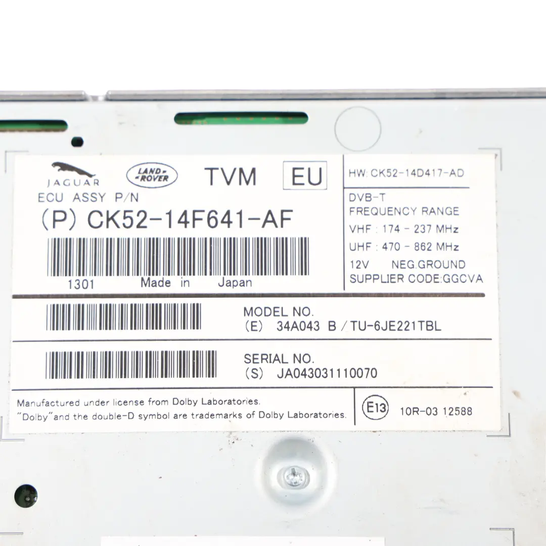 Digitales TV Tuner Steuer Modul für Range Rover L405 mit Teilenummer CK52-14F641-AF Range Rover L405 Digitales TV Tuner Steuer Modul - SKU CK52-14F641-AF - Teilenummer CK52-14F641-AF