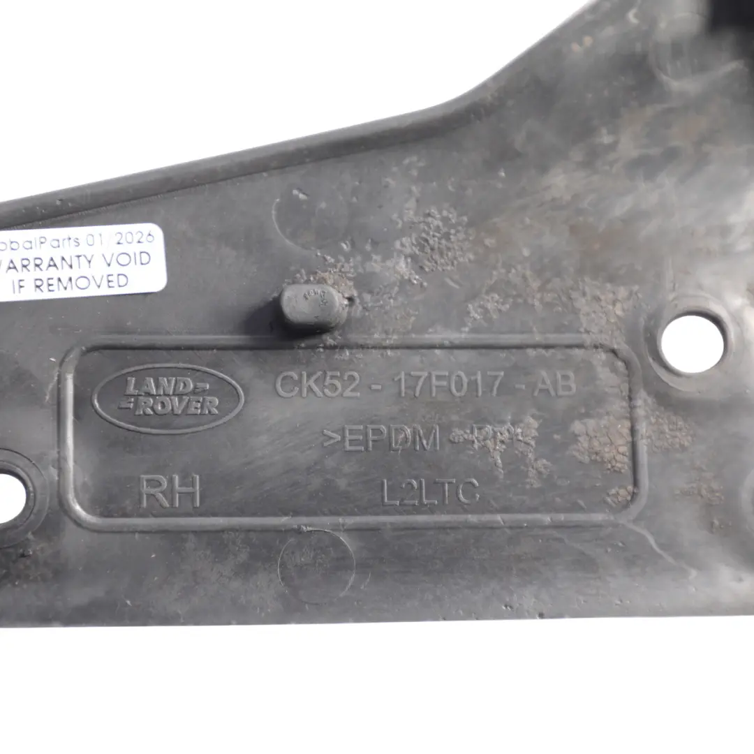 Front Bumper Air Deflector Cover Lower Right O/S CK5217F017AB to Range Rover L405 with Part number CK52-17F017-AB Range Rover L405 Front Bumper Air Deflector Cover Lower Right O/S CK5217F017AB - SKU CK52-17F017-AB - Part number CK52-17F017-AB