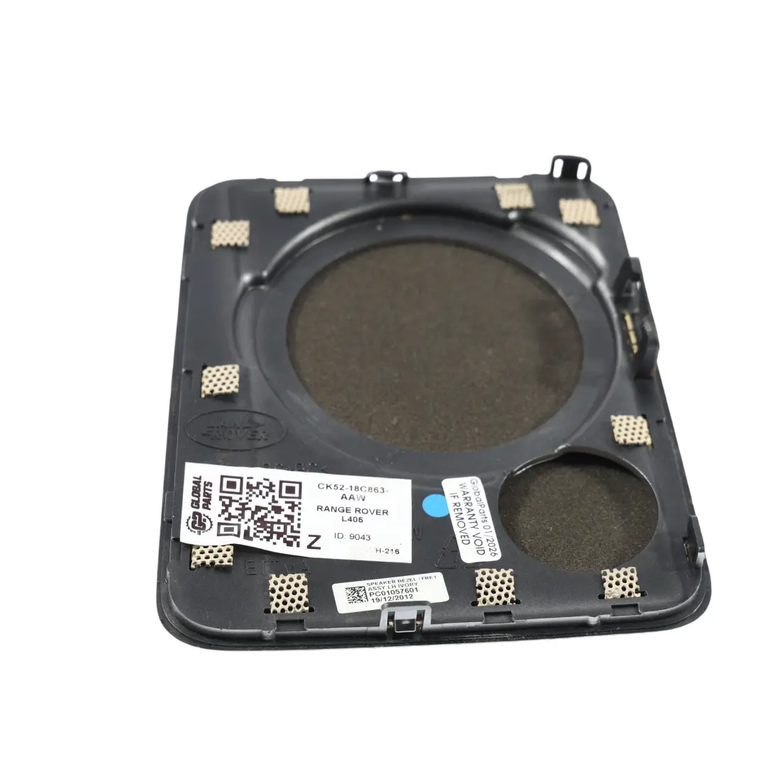 Cache Haut Parleur Arrière Gauche pour Range Rover L405 à propos du numéro de pièce CK52-18C863-AAW Range Rover L405 Cache Haut Parleur Arrière Gauche - SKU CK52-18C863-AAW - Numéro de pièce CK52-18C863-AAW