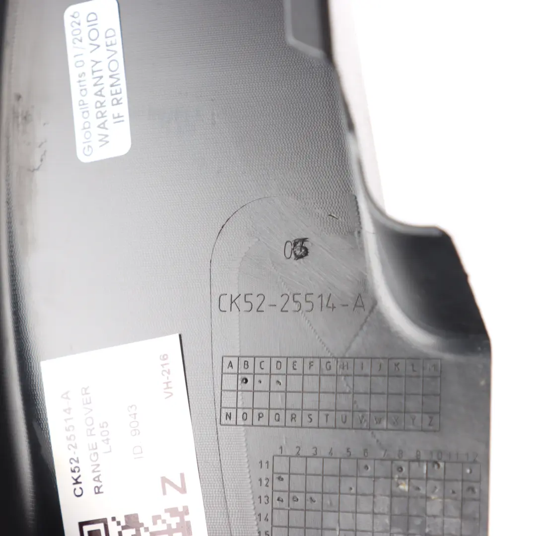 Range Rover L405 Rear Door Interior Window Frame Gasket Right O/S - SKU CK52-25514-A - Part number CK52-25514-A