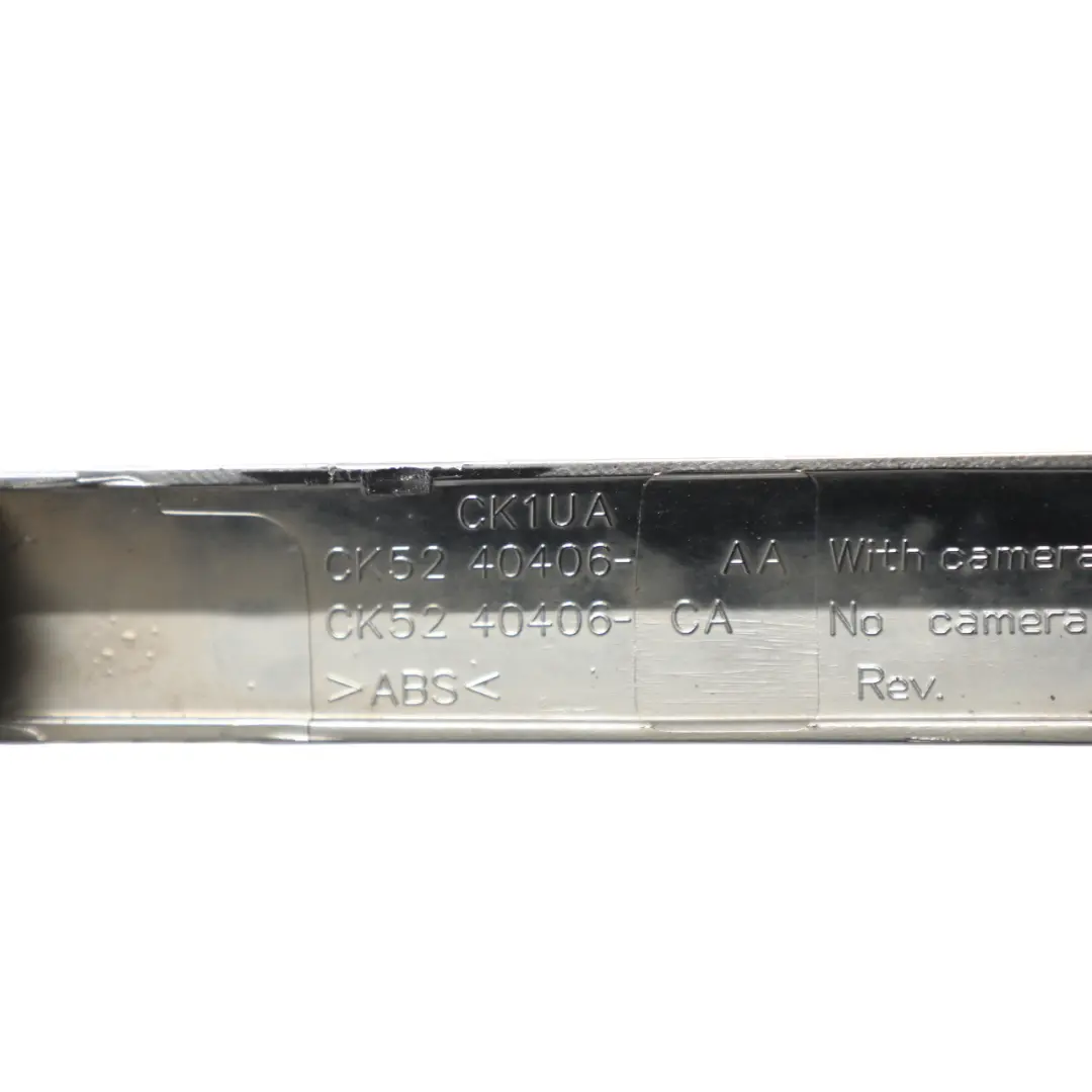 Moulding Trim Panel Cover Finisher to Range Rover L405 Tailgate with Part number CK52-40406-AA Range Rover L405 Tailgate Moulding Trim Panel Cover Finisher - SKU CK52-40406-AA - Part number CK52-40406-AA