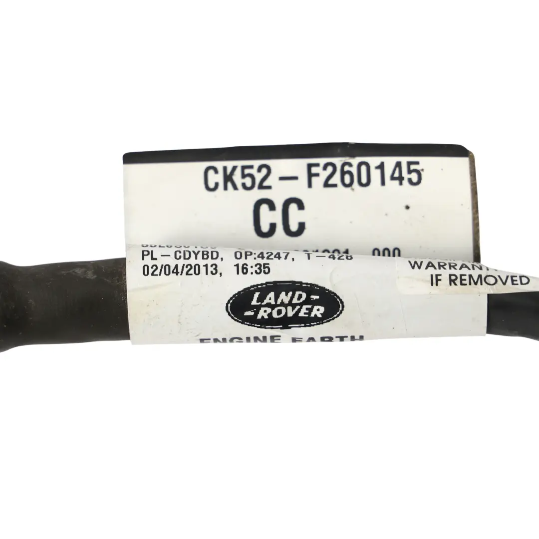 Land Rover Range Rover L405 Cavo Terra Negativa Della Batteria - SKU CK52-F260145-CC - Numero di parte CK52-F260145-CC