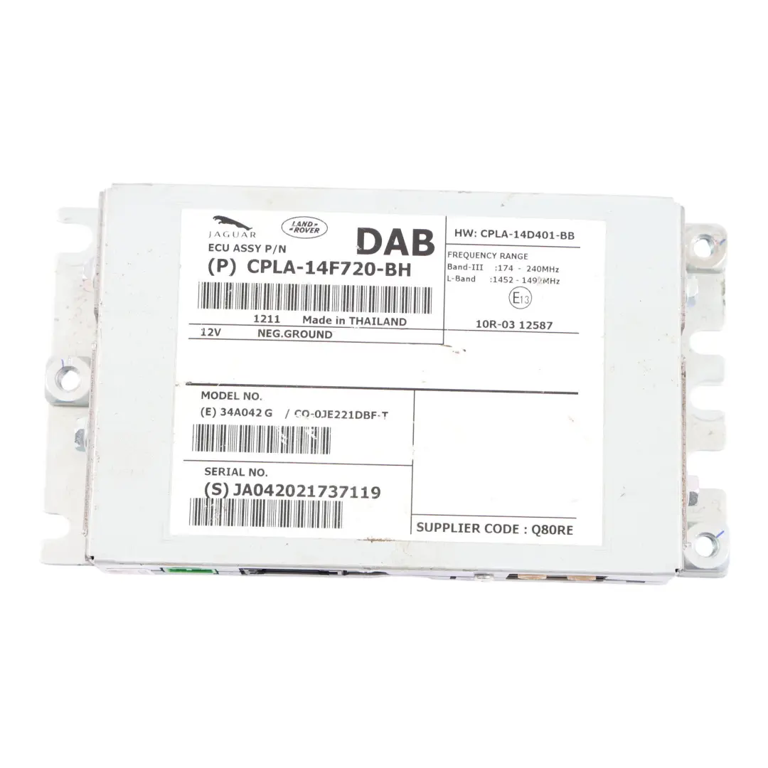 Range Rover DAB Control Module Radio Receiver L405 - SKU CPLA-14F720-BH - Part number CPLA-14F720-BH