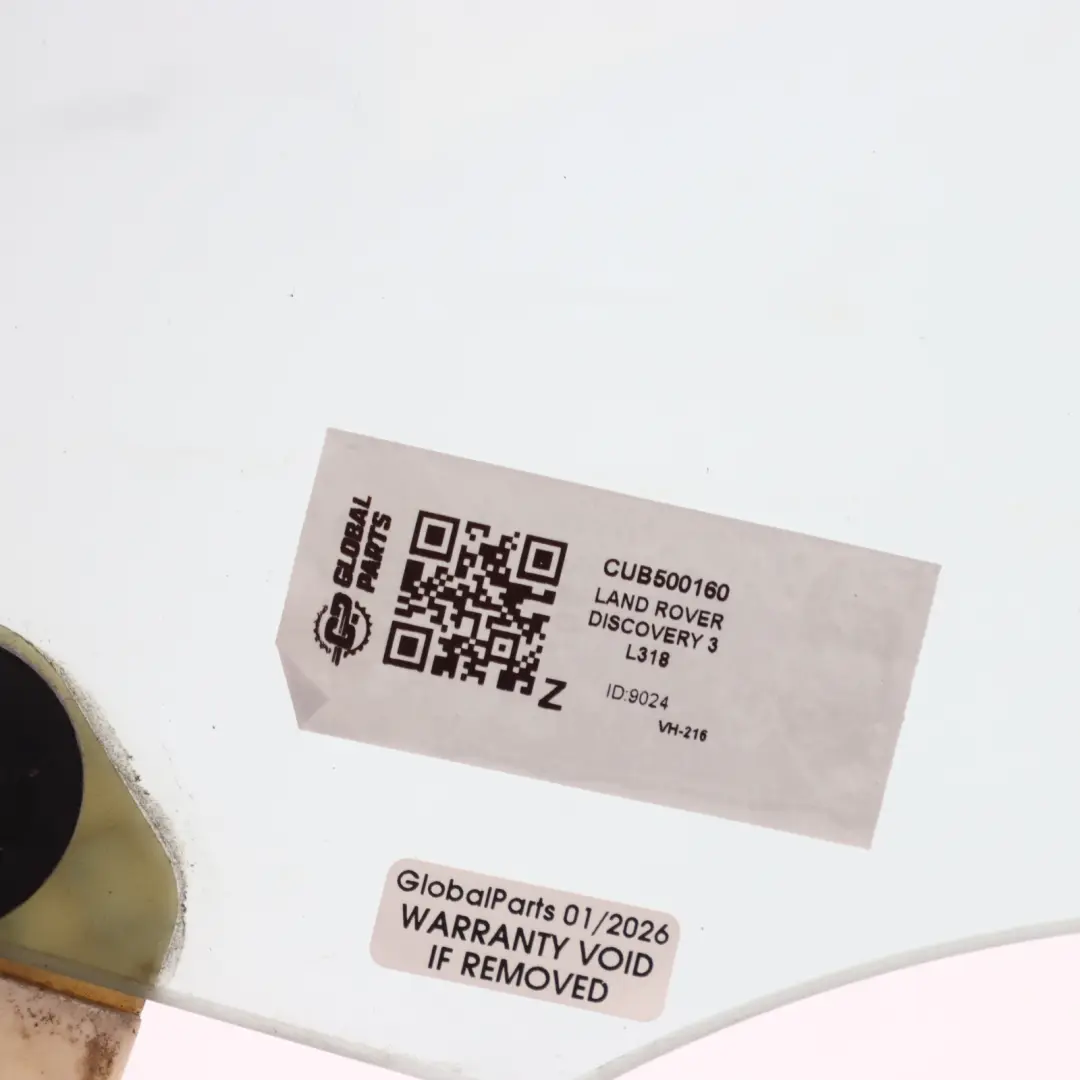 Front Door Window Glass Right O/S AS2 5H2221410AA to Land Rover Discovery 3 L319 with Part number CUB500160 Land Rover Discovery 3 L319 Front Door Window Glass Right O/S AS2 5H2221410AA - SKU CUB500160 - Part number CUB500160