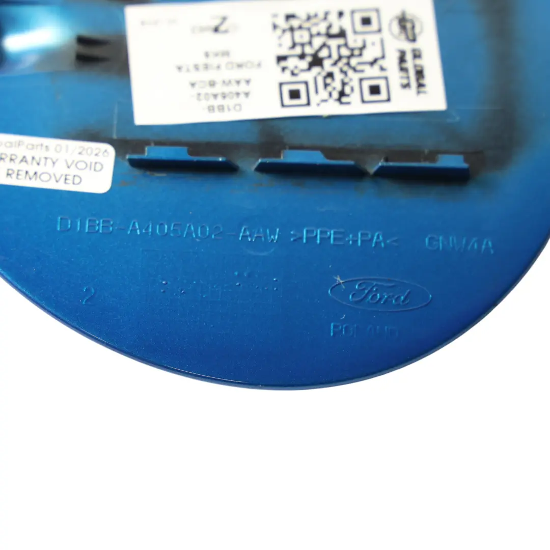 Ford Fiesta Mk7 Sportello Rifornimento Carburante Blu - ZC D1BB-A405A02-BCA - SKU D1BB-A405A02-AAW-BCA - Numero di parte D1BB-A405A02-AAW