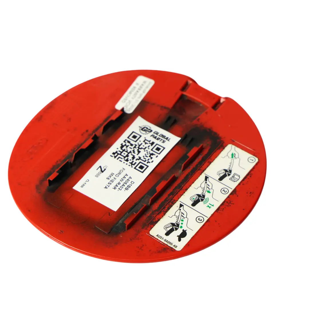 Ford Fiesta MK7 Tapa Tapón Llenado Combustible Racing Red - ZJ D1BB-A405A02-AA - SKU D1BB-A405A02-AAW-RAR - Número de pieza D1BB-A405A02-AAW