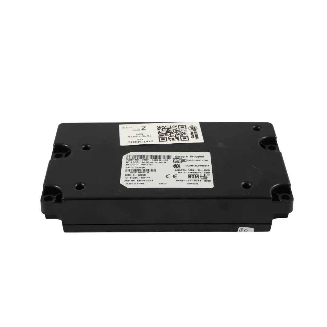 Ford Fiesta Mk7 Moduł Komputer Sterownik Bluetooth - SKU D1BT-14D212-GA - Numer Części D1BT-14D212-GA