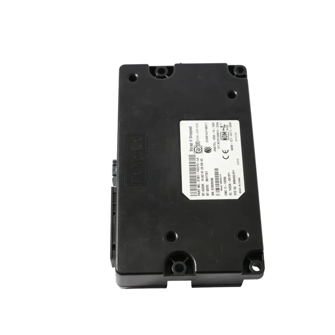 Bluetooth Interface Control Unit Module ECU to Ford Fiesta Mk7 with Part number D1BT-14D212-LA Ford Fiesta Mk7 Bluetooth Interface Control Unit Module ECU - SKU D1BT-14D212-LA - Part number D1BT-14D212-LA