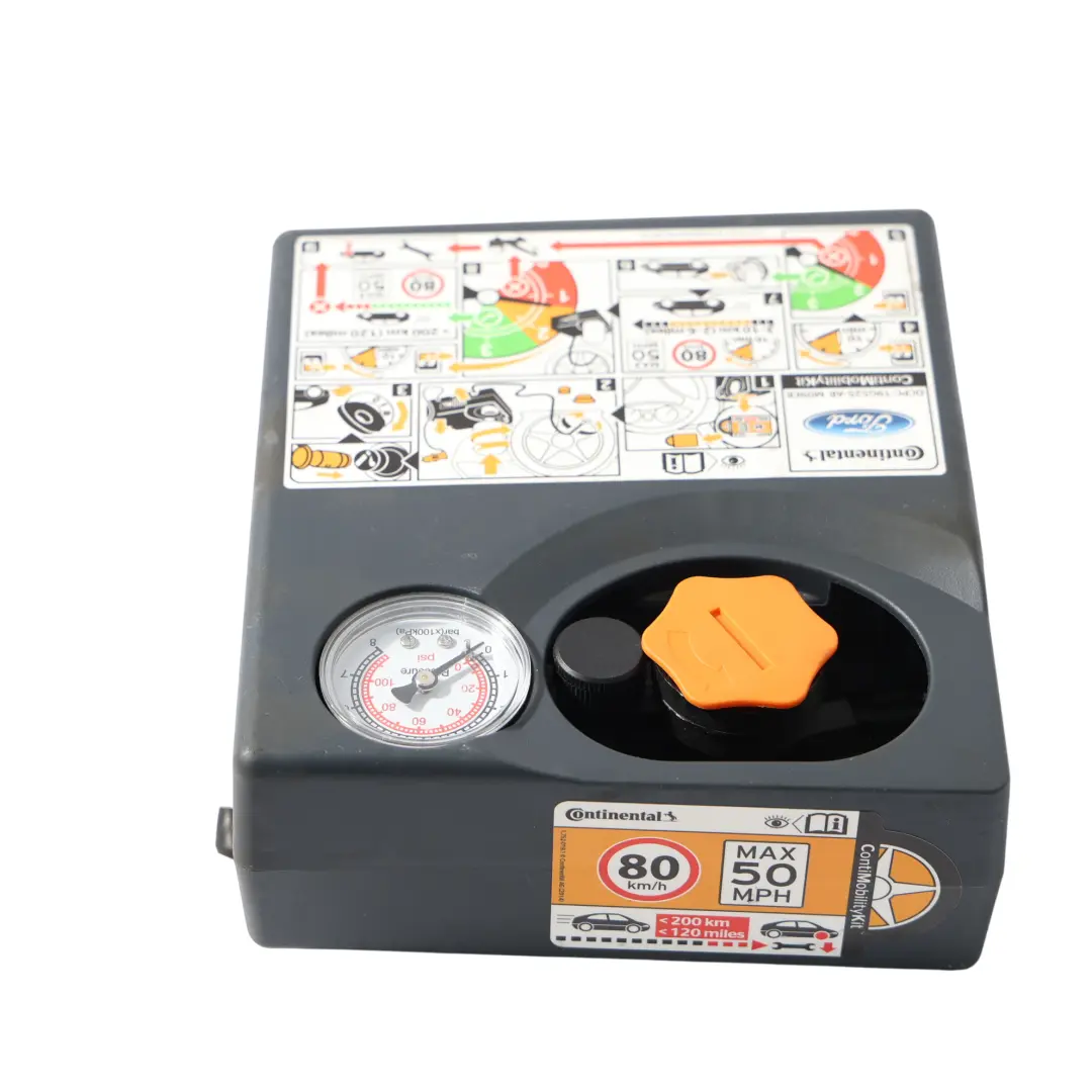 Contimobilitykit Strumento Compressore Pompa Pneumatici per Ford con numero di parte DCPC-19G525-AB Ford Contimobilitykit Strumento Compressore Pompa Pneumatici - SKU DCPC-19G525-AB - Numero di parte DCPC-19G525-AB