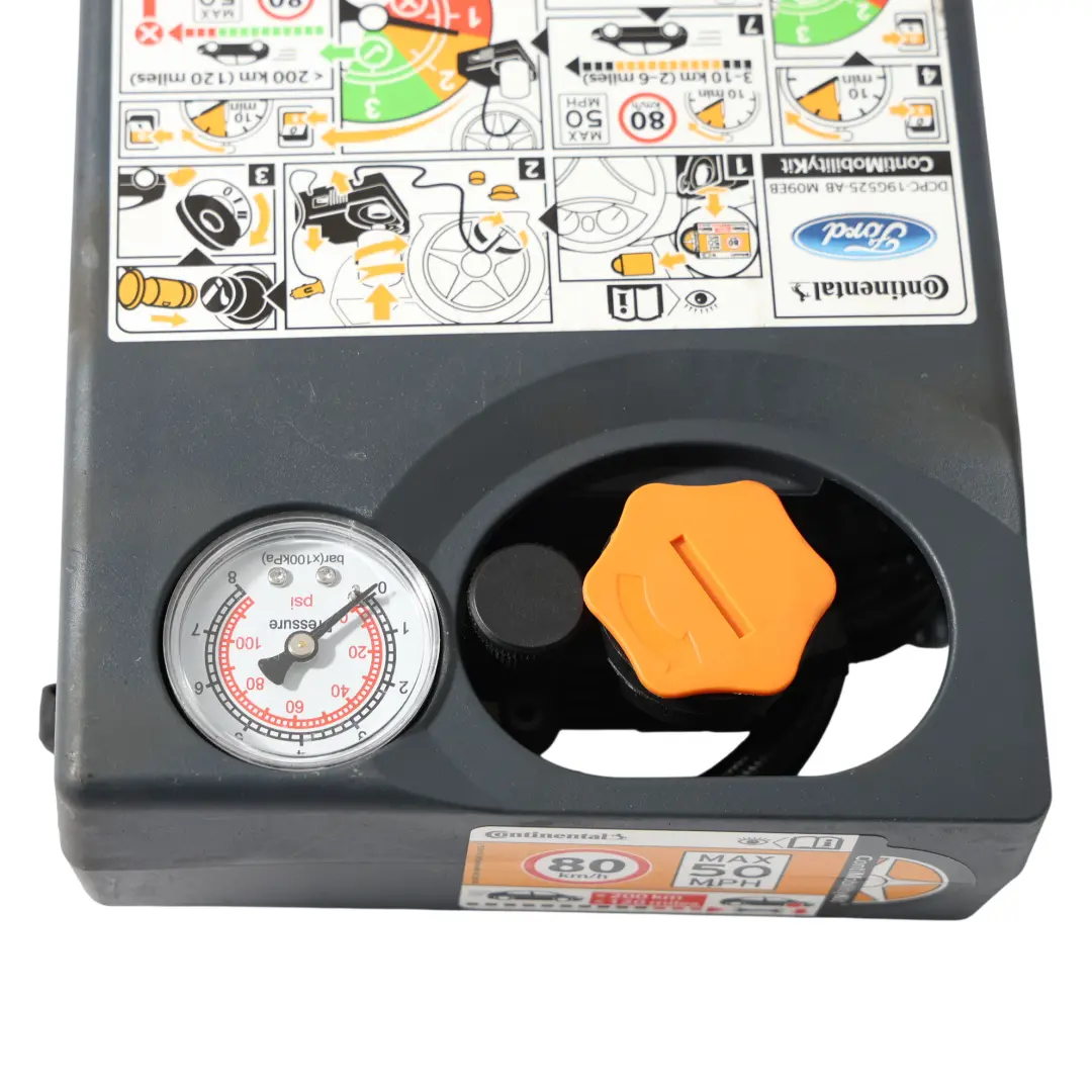 Contimobilitykit Strumento Compressore Pompa Pneumatici per Ford con numero di parte DCPC-19G525-AB Ford Contimobilitykit Strumento Compressore Pompa Pneumatici - SKU DCPC-19G525-AB - Numero di parte DCPC-19G525-AB