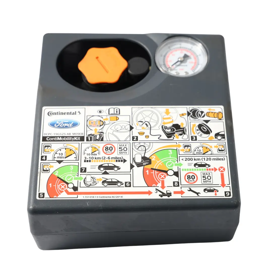 Contimobilitykit Strumento Compressore Pompa Pneumatici per Ford con numero di parte DCPC-19G525-AB Ford Contimobilitykit Strumento Compressore Pompa Pneumatici - SKU DCPC-19G525-AB - Numero di parte DCPC-19G525-AB
