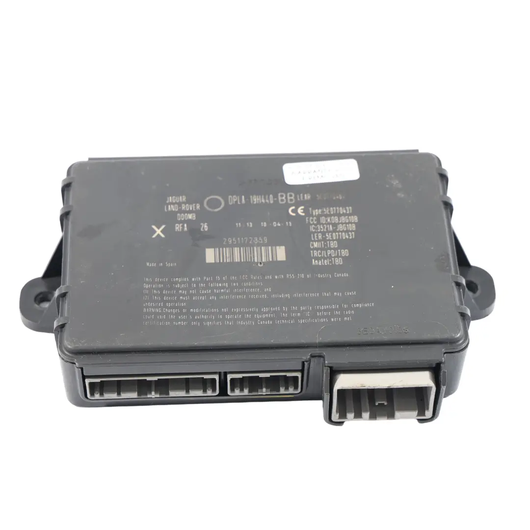 Land Rover Range Rover L405 Module De Commande Entrée Sans Clé ECU DPLA19H440BB - SKU DPLA-19H440-BB - Numéro de pièce DPLA-19H440-BB