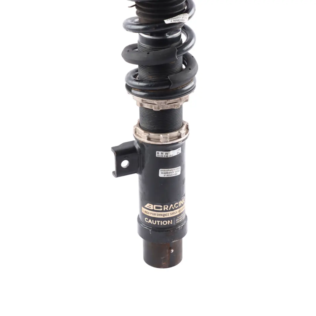 BMW E46 M3 Coupe Spring Strut BC Racing Adjustable Shock Absorber Front Left N/S - SKU E46-M3-BC-RACING-FL - Part number E46-M3-BC-RACING-FL