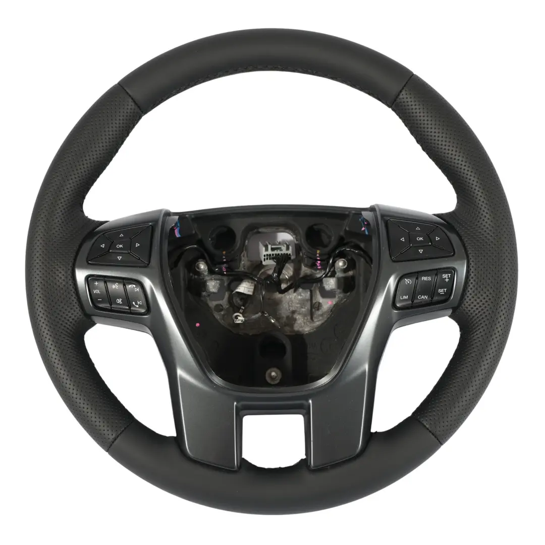 MK3 Volante NUEVO Cuero Negro Multifunción para Ford Ranger III con número de pieza EB3B-3600-UG Ford Ranger III MK3 Volante NUEVO Cuero Negro Multifunción - SKU EB3B-3600-UG-1 - Número de pieza EB3B-3600-UG
