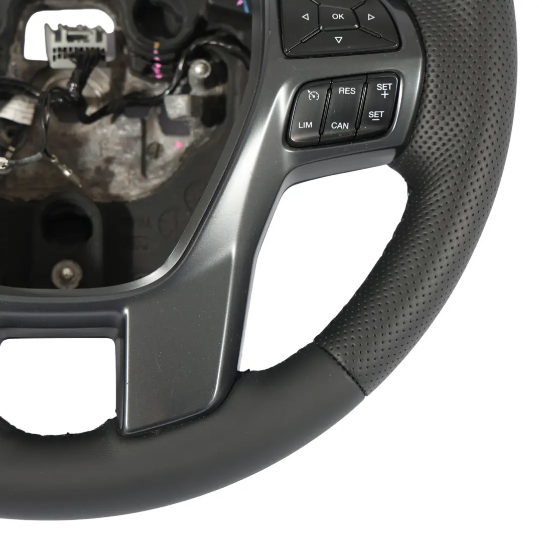Ford Ranger III MK3 Steering Wheel NEW Black Leather Multifunction - SKU EB3B-3600-UG-1 - Part number EB3B-3600-UG