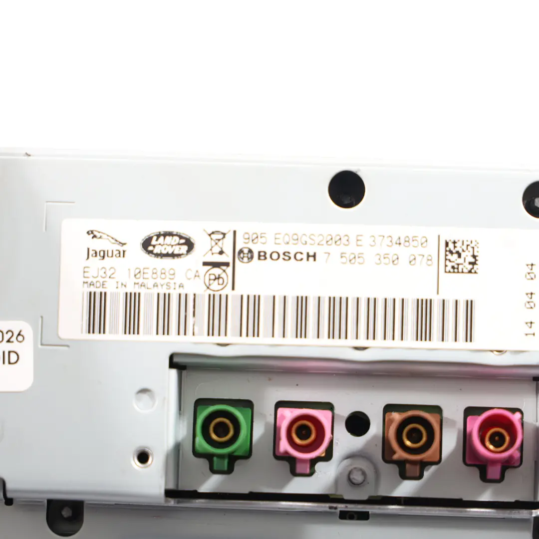 Range Rover Evoque L538 Écran Capacitif Unité EJ3210E889CA - SKU EJ32-10E889-CA - Numéro de pièce EJ32-10E889-CA