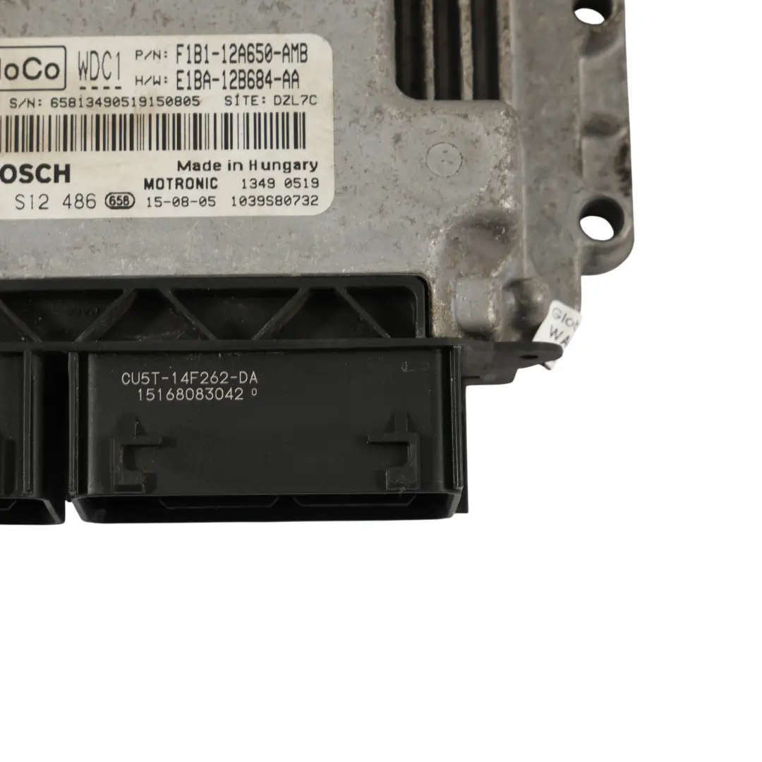 Ford Fiesta Mk7 1.0 Ecoboost 100HP Unità Controllo Motore ECU - SKU F1B1-12A650-AMB - Numero di parte F1B1-12A650-AMB