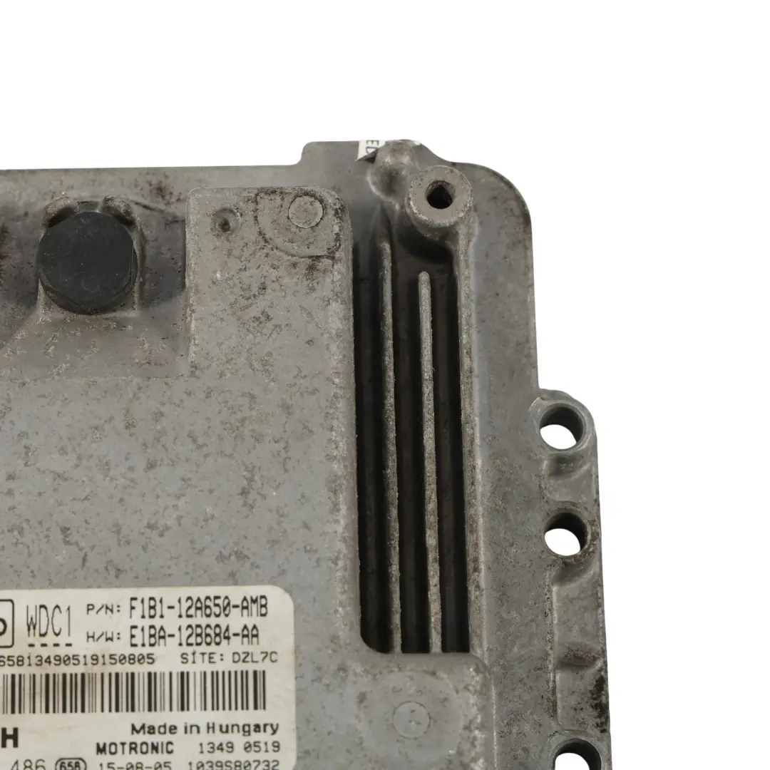 Ford Fiesta Mk7 1.0 Ecoboost 100HP Motorsteuergerät ECU Manual - SKU F1B1-12A650-AMB - Teilenummer F1B1-12A650-AMB