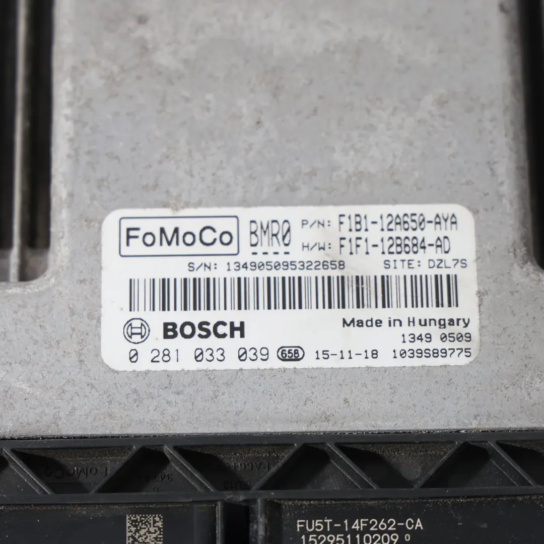 Ford Fiesta Mk7 1.5 TDCI UGJC 140CH Calculateur Moteur Manuel - SKU F1B1-12A650-AYA - Numéro de pièce F1B1-12A650-AYA