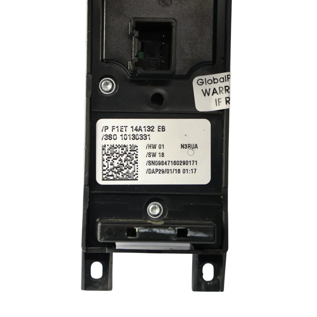 Ford Fiesta Mk7 3 Door Window Lifter Switch Driver Side Panel F1ET14A132EB - SKU F1ET-14A132-EB - Part number F1ET-14A132-EB