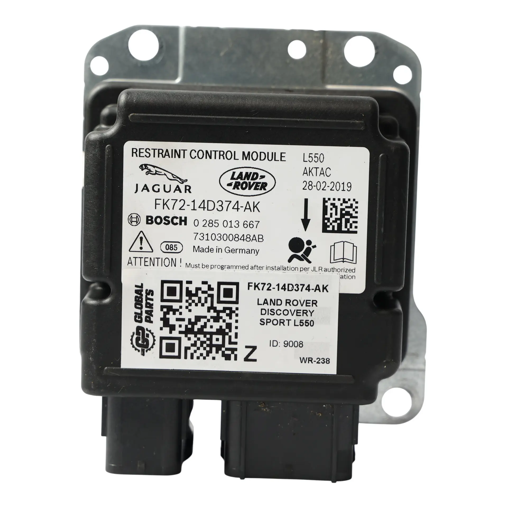 Land Rover Discovery Sport L550 Unité De Commande D'Air (ECU) FK72-14D374-AK