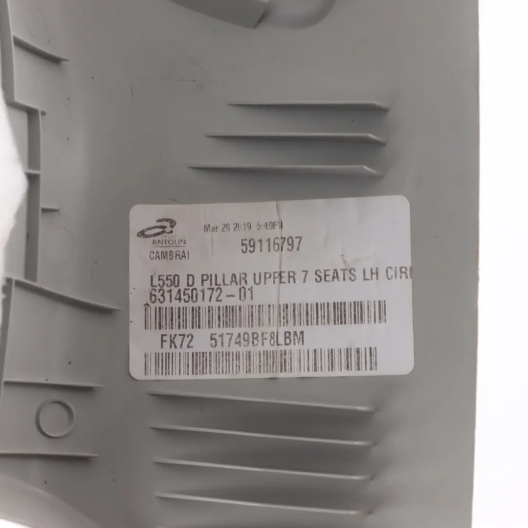 Osłona Listwa Słupka D Lewa do Land Rover Discovery Sport L550 o numerze FK72-51749-BW Land Rover Discovery Sport L550 Osłona Listwa Słupka D Lewa - SKU FK72-51749-BW - Numer Części FK72-51749-BW
